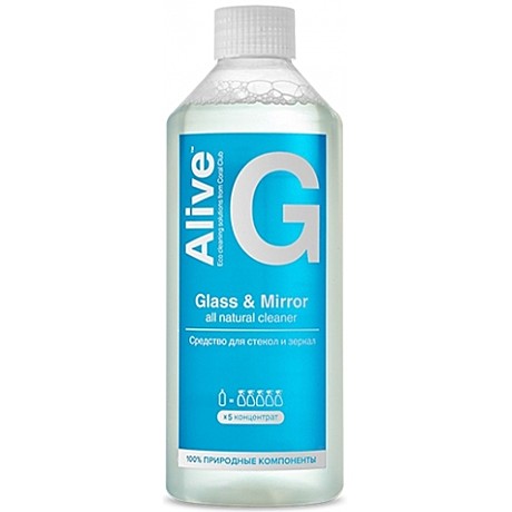 Средство для стекол и зеркал Alive G: Безупречный блеск стекол и зеркал